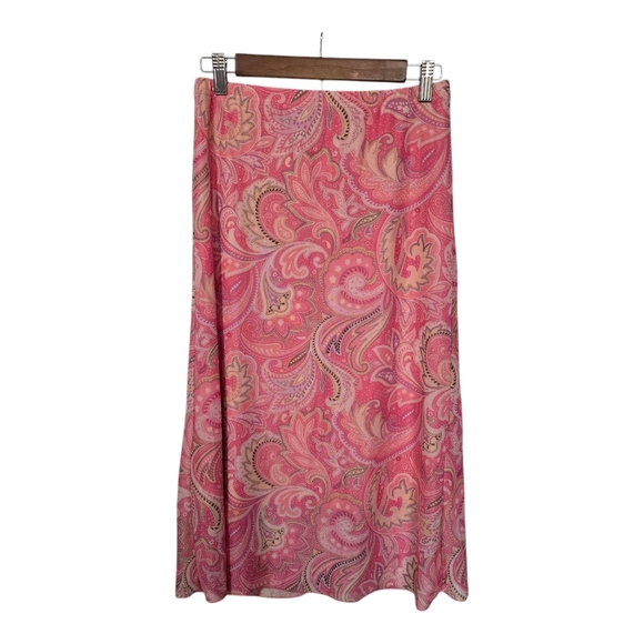 Pink A-Line Midi Skirt for Cocktail Events - Picture 3 of 5